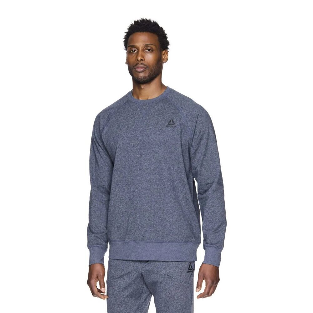Reebok Mens and Big Mens Off the Grid Fleece Crewneck Sweatshirt, Size Small